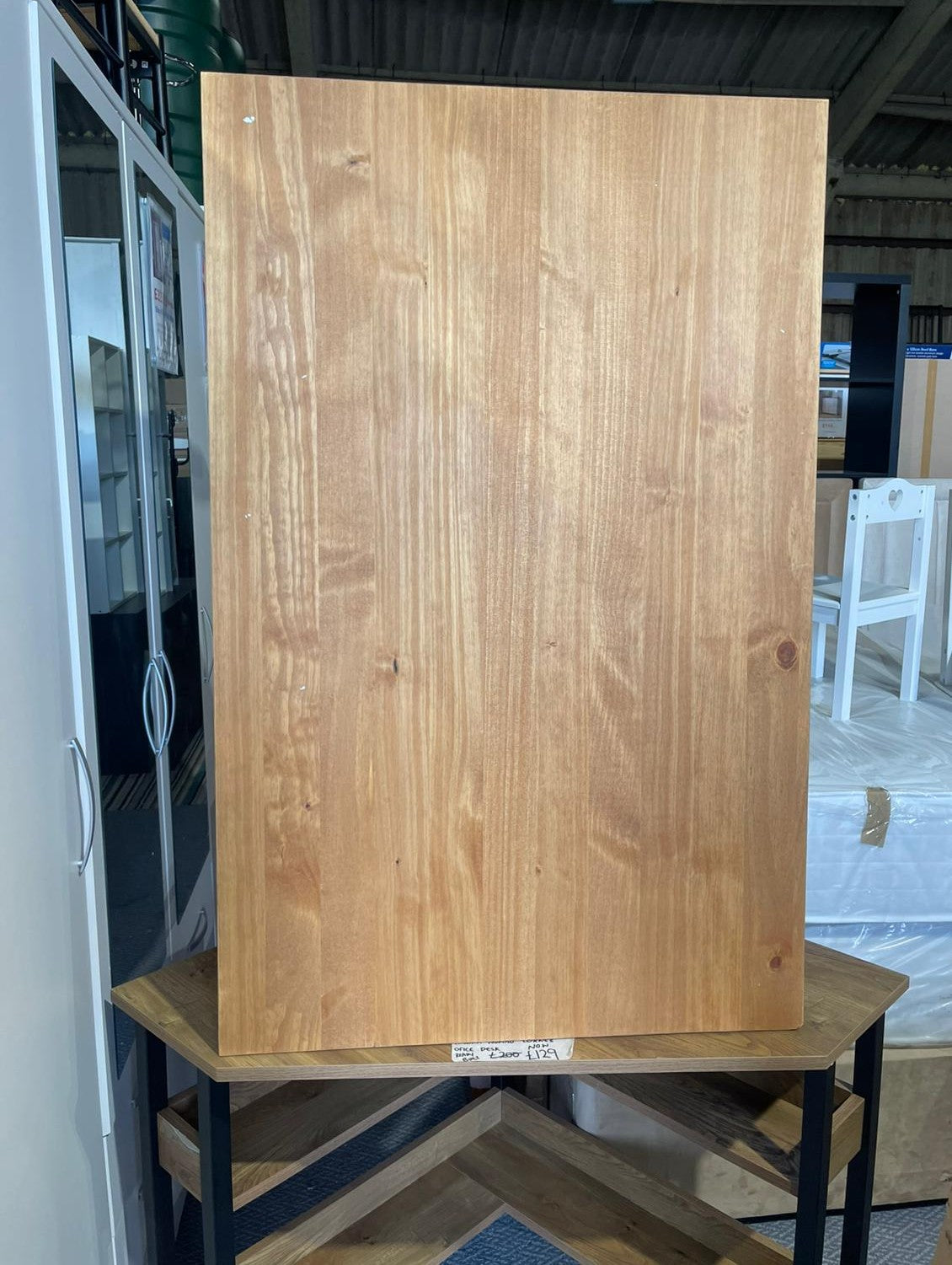 Assembled Raye Solid Wood 4 Seater Dining Table - Natural